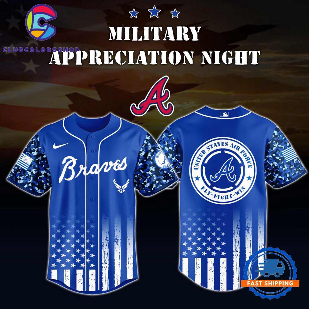MLB Atlanta Braves US Air Force Military Appreciation Baseball Jersey