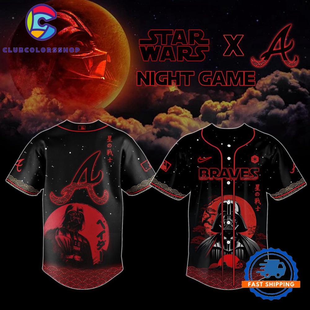 MLB Atlanta Braves x Star Wars Design Baseball Jersey