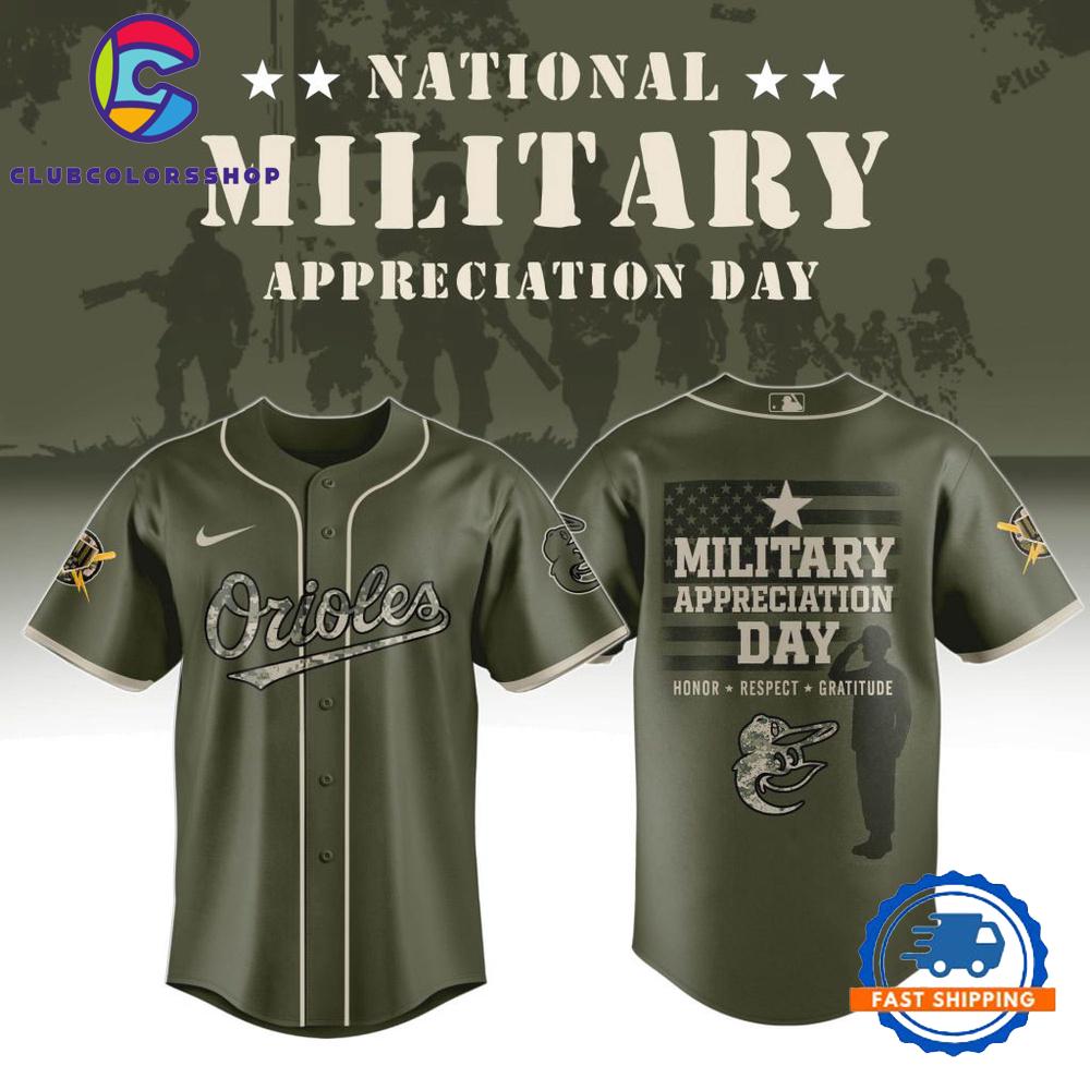 MLB Baltimore Orioles Military Appreciation Day New Design Baseball Jersey