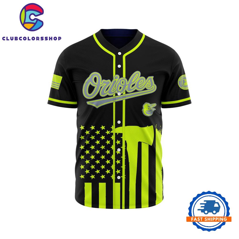 MLB Baltimore Orioles Special Firefighter Design Baseball Jersey