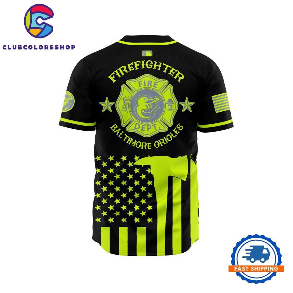 MLB Baltimore Orioles Special Firefighter Design Baseball Jersey