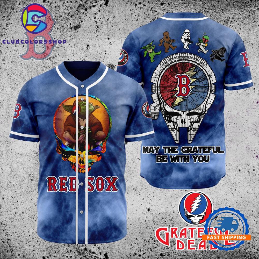 MLB Boston Red Sox Grateful Dead Baseball Jersey