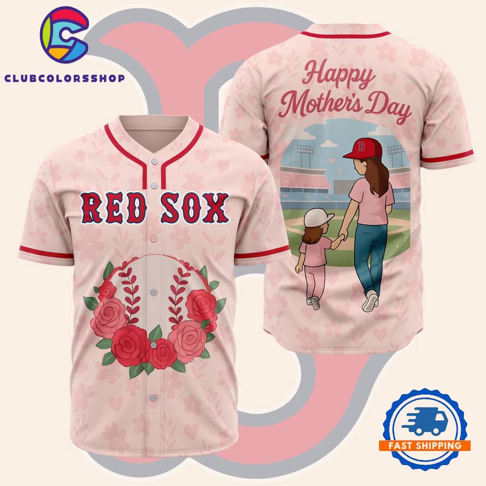 MLB Boston Red Sox Happy Mother’s Day Baseball Jersey
