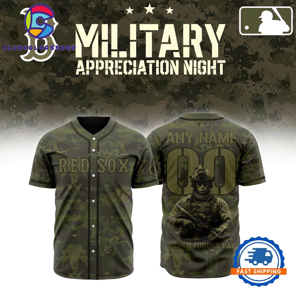 MLB Boston Red Sox Military Appreciation Month Baseball Jersey