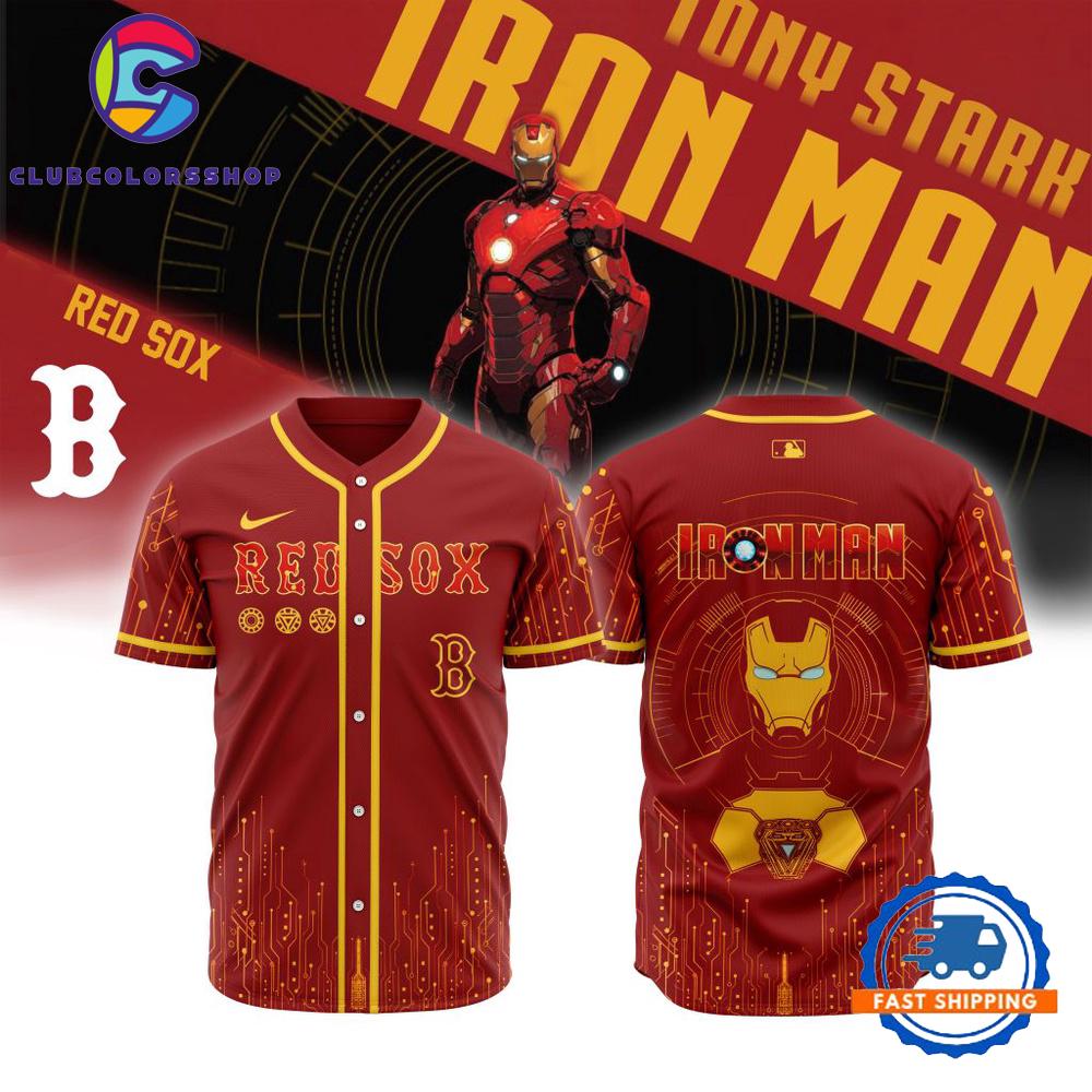 MLB Boston Red Sox x Iron Man Baseball Jersey