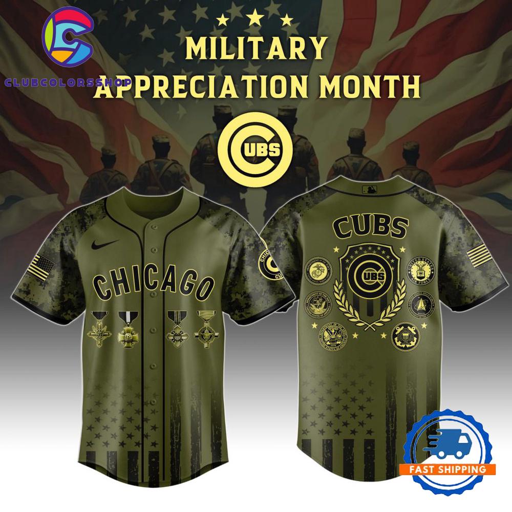 MLB Chicago Cubs Celebrate Military Appreciation Baseball Jersey