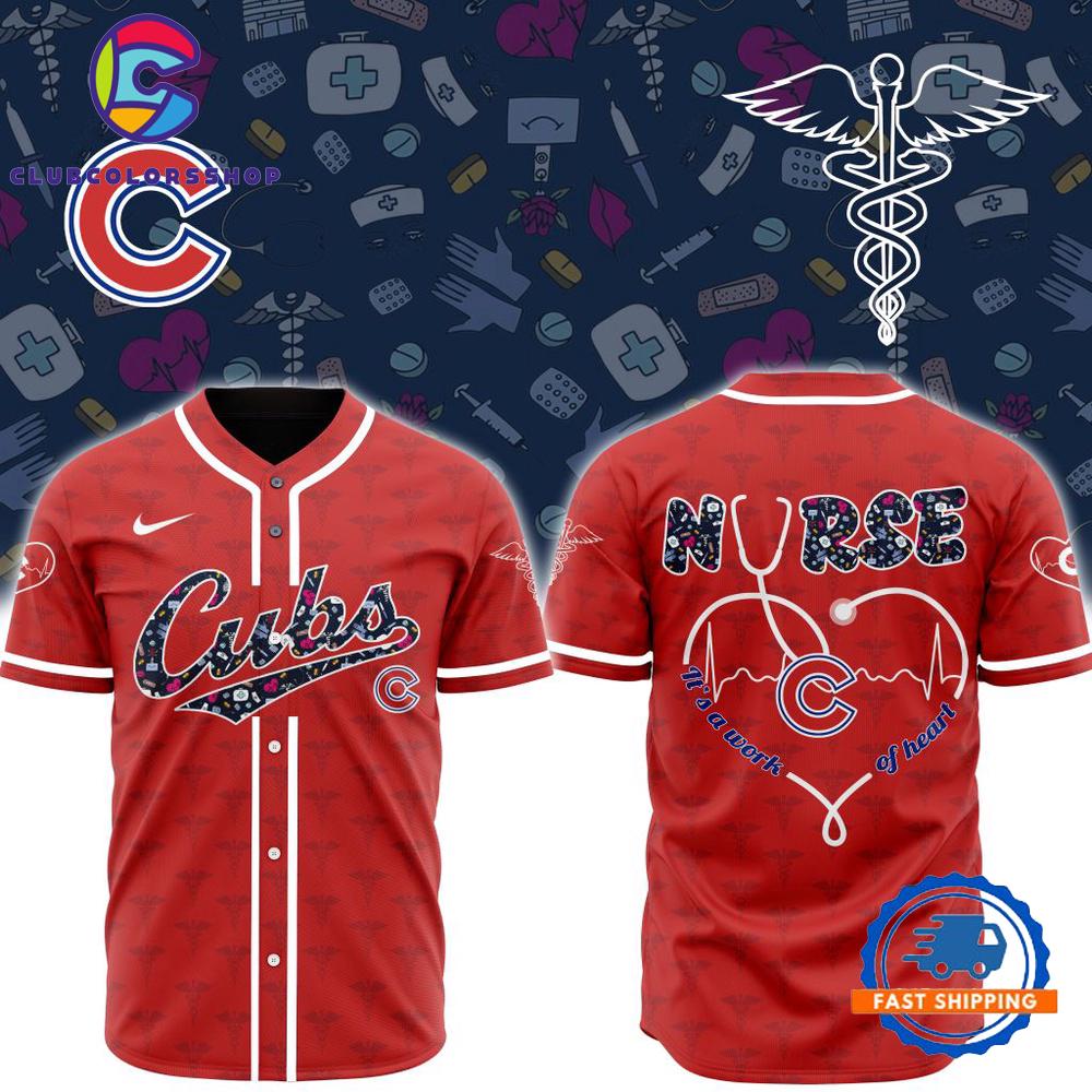 MLB Chicago Cubs Happy International Nurses Day Baseball Jersey
