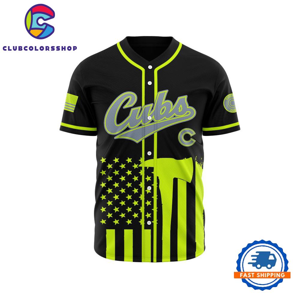 MLB Chicago Cubs Special Firefighter Design Baseball Jersey