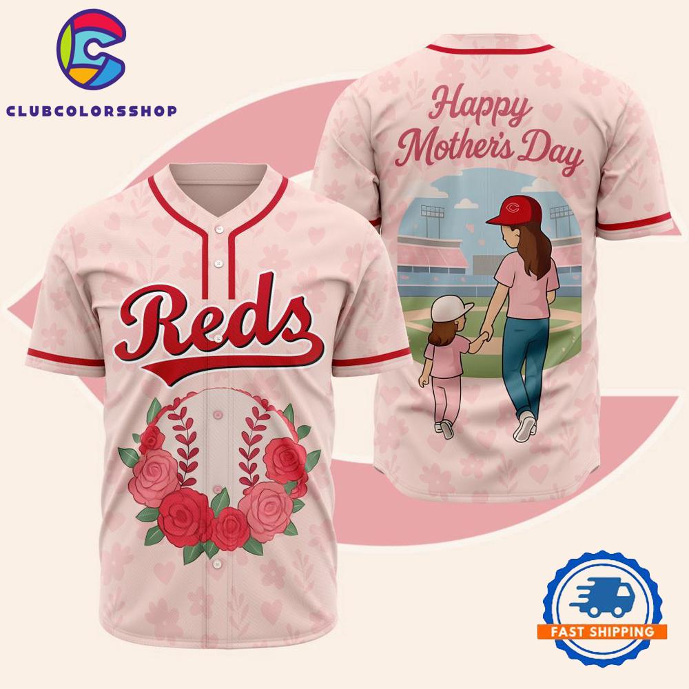 MLB Cincinnati Reds Happy Mother’s Day Baseball Jersey