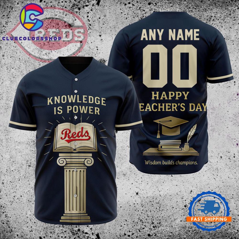 MLB Cincinnati Reds Happy Teacher’s Day Baseball Jersey