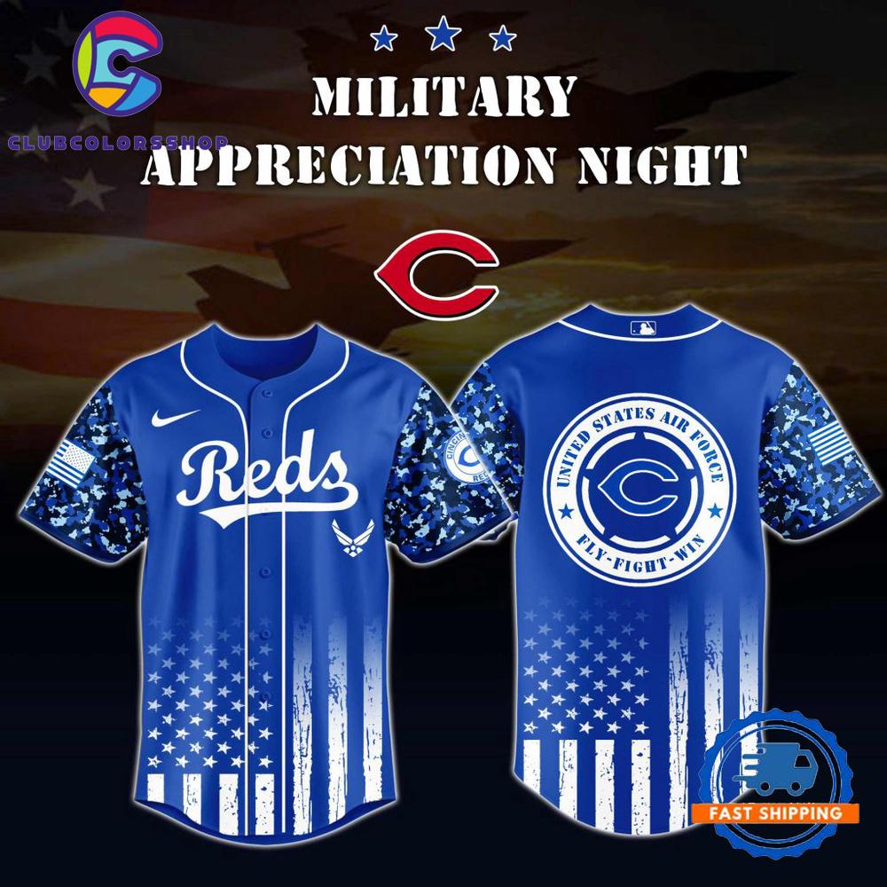 MLB Cincinnati Reds US Air Force Military Appreciation Baseball Jersey