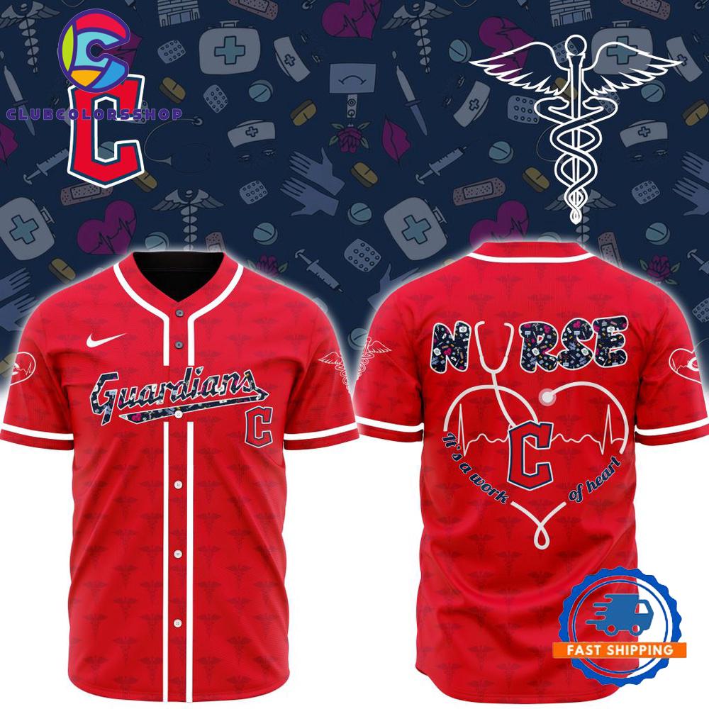MLB Cleveland Guardians Happy International Nurses Day Baseball Jersey