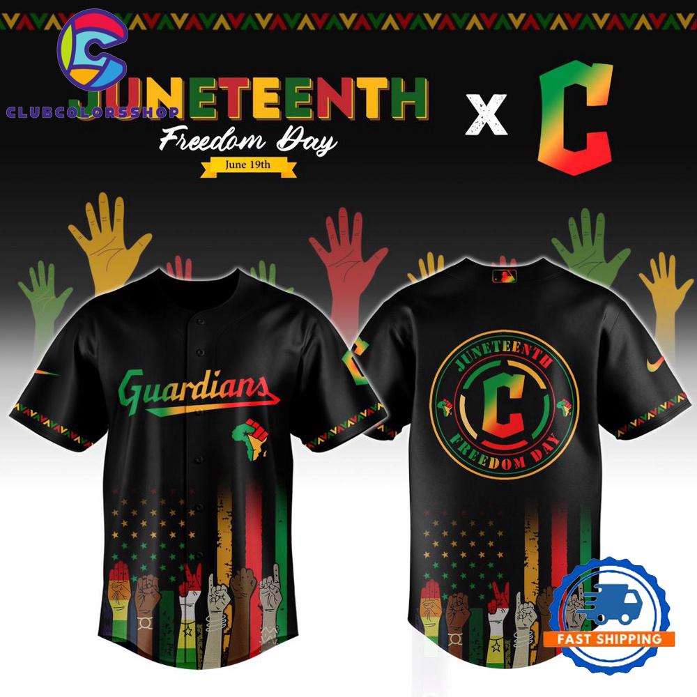 MLB Cleveland Guardians Juneteenth Freedom Day Baseball Jersey