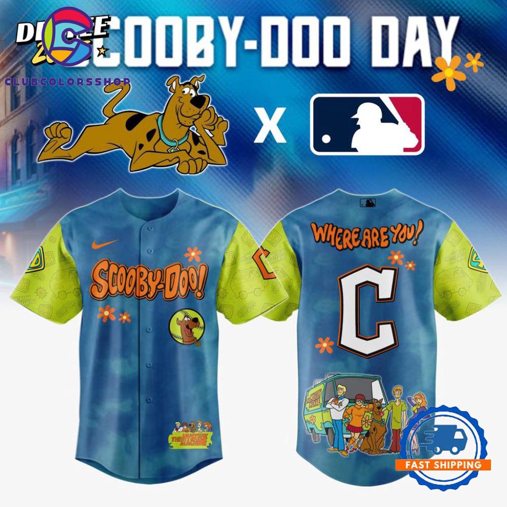 MLB Cleveland Guardians Scooby-Doo Baseball Jersey