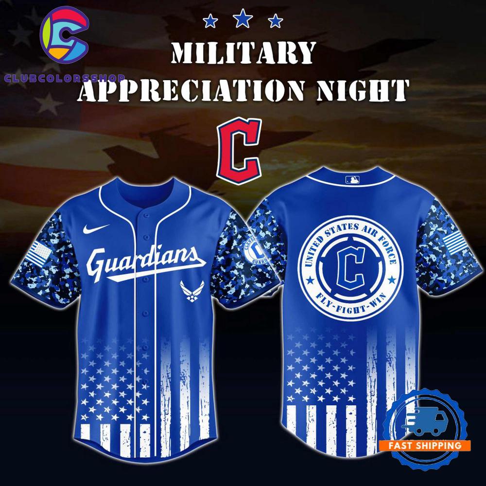 MLB Cleveland Guardians US Air Force Military Appreciation Baseball Jersey