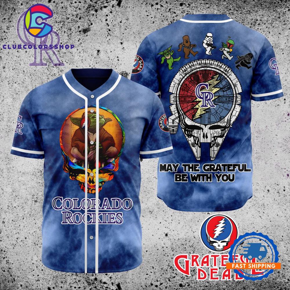 MLB Colorado Rockies Grateful Dead Baseball Jersey