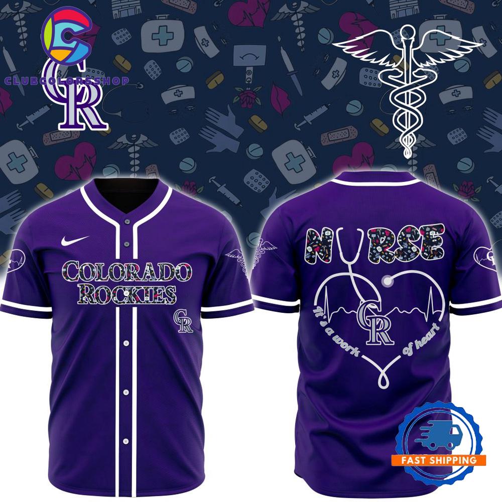 MLB Colorado Rockies Happy International Nurses Day Baseball Jersey