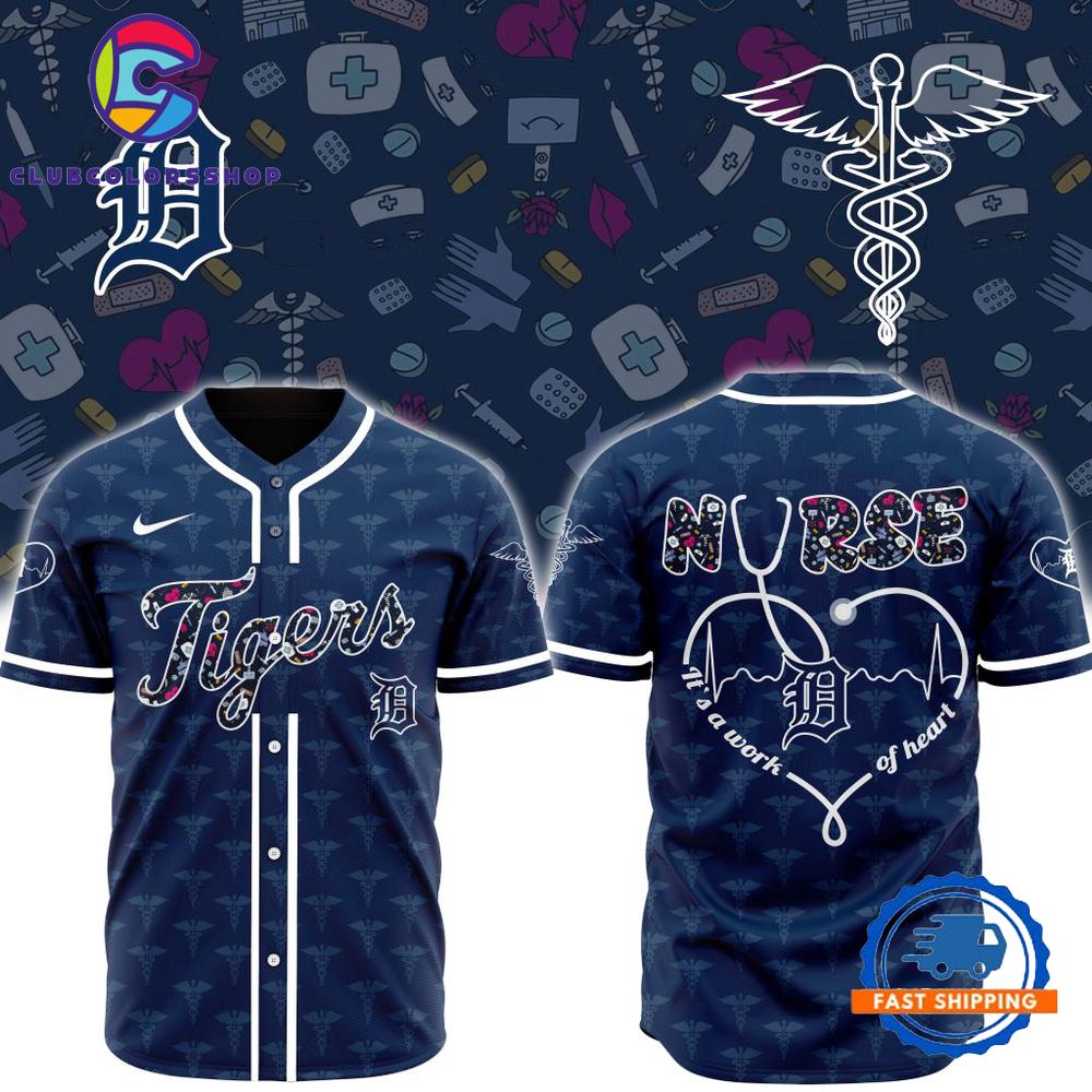 MLB Detroit Tigers Happy International Nurses Day Baseball Jersey