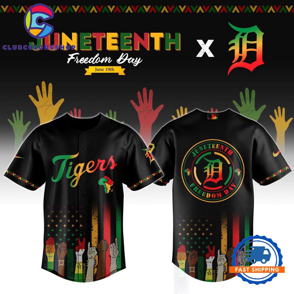 MLB Detroit Tigers Juneteenth Freedom Day Baseball Jersey