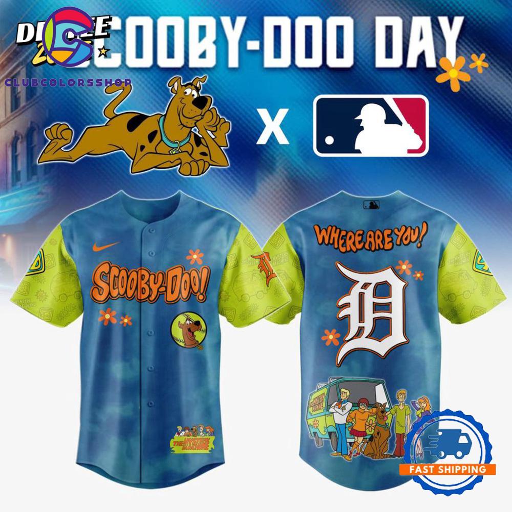 MLB Detroit Tigers Scooby-Doo Baseball Jersey