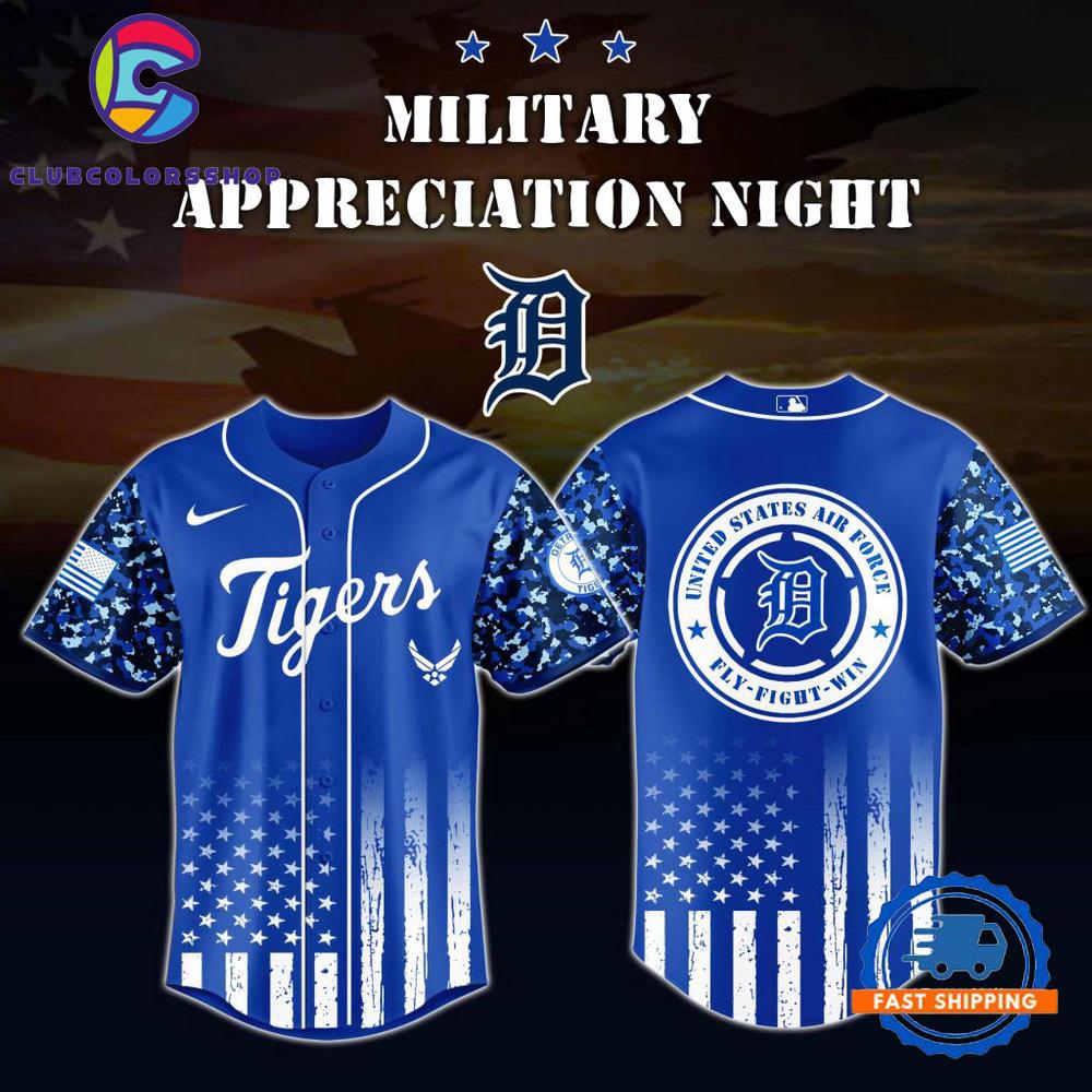 MLB Detroit Tigers US Air Force Military Appreciation Baseball Jersey