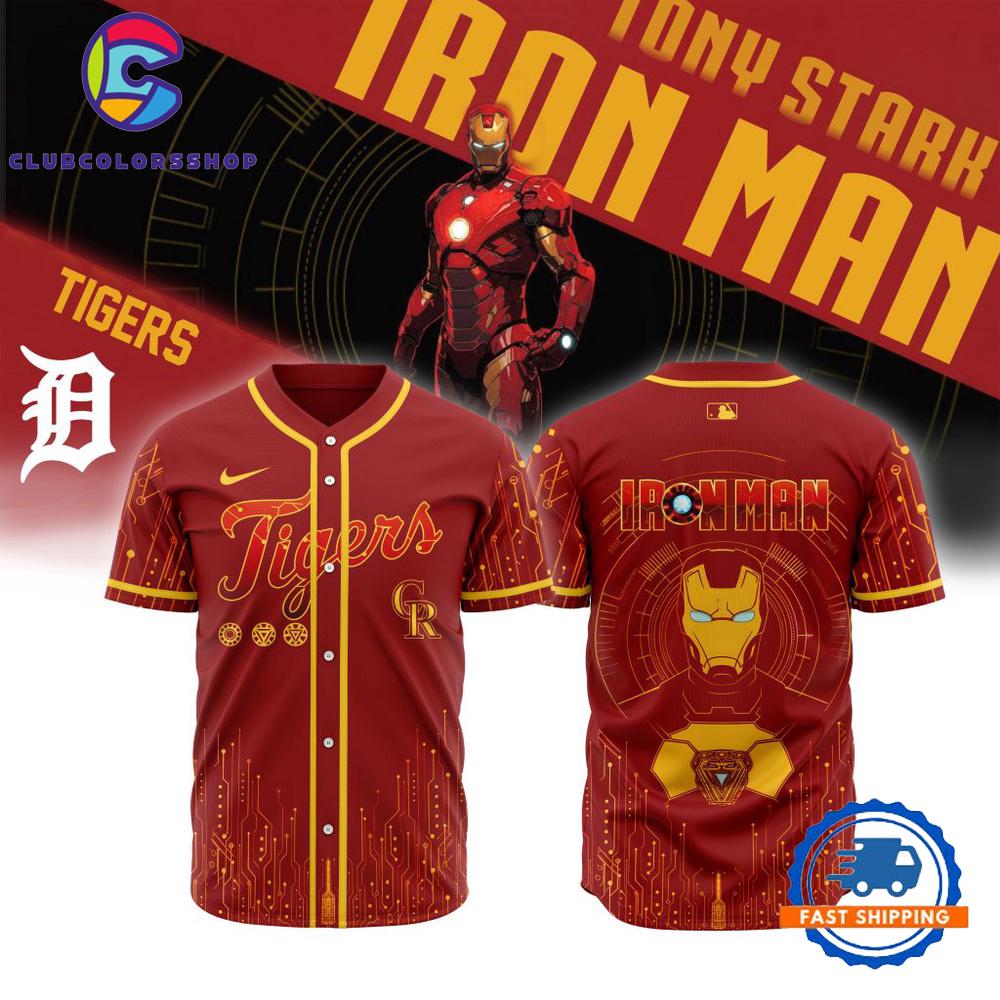 MLB Detroit Tigers x Iron Man Baseball Jersey