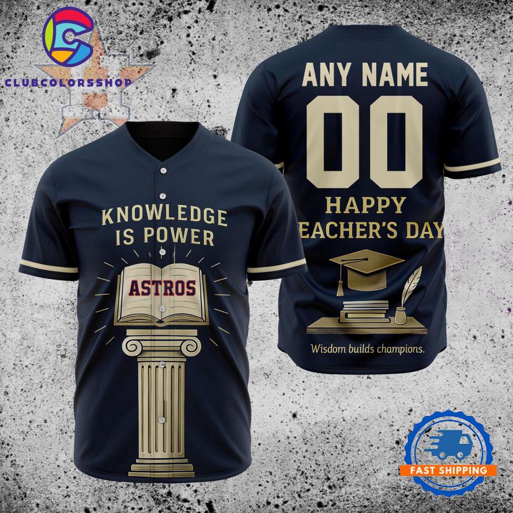 MLB Houston Astros Happy Teacher’s Day Baseball Jersey