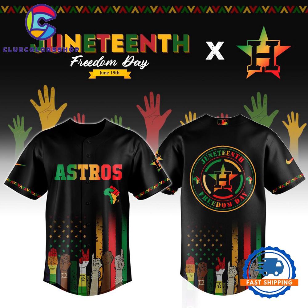 MLB Houston Astros Juneteenth Freedom Day Baseball Jersey
