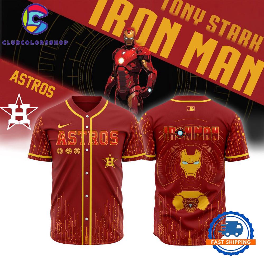 MLB Houston Astros x Iron Man Baseball Jersey