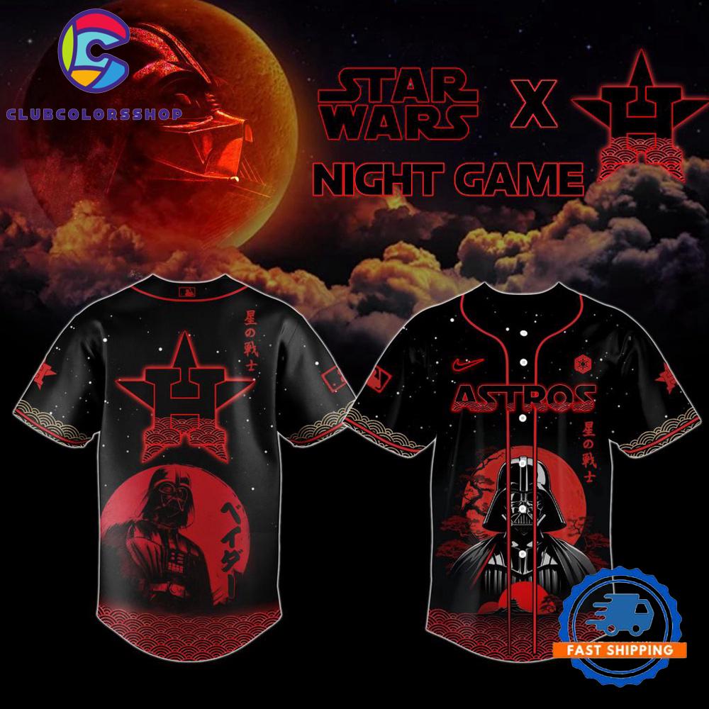 MLB Houston Astros x Star Wars Design Baseball Jersey