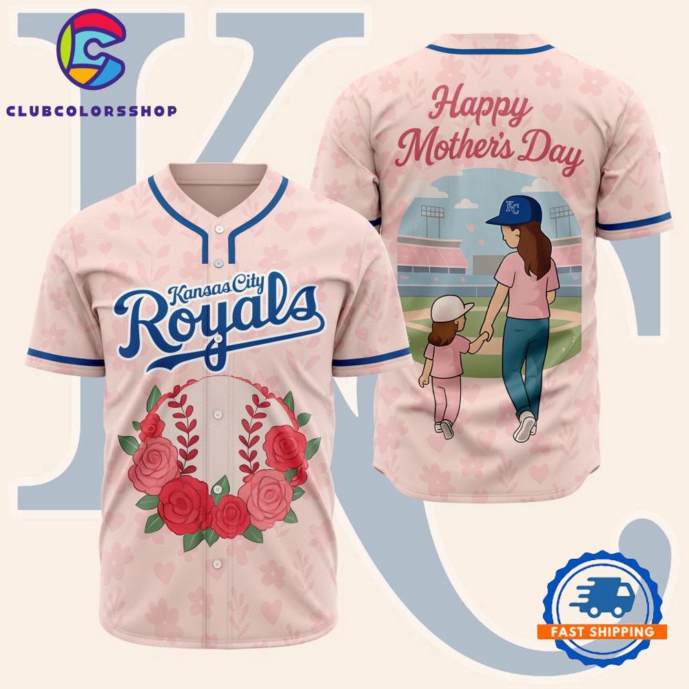 MLB Kansas City Royals Happy Mother’s Day Baseball Jersey