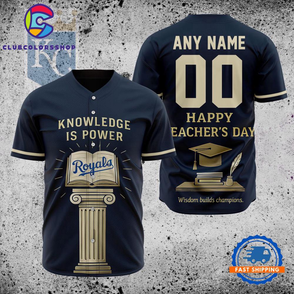 MLB Kansas City Royals Happy Teacher’s Day Baseball Jersey