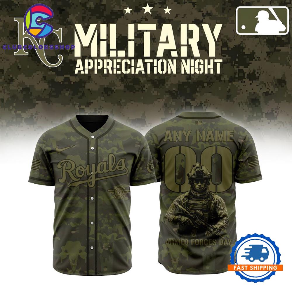 MLB Kansas City Royals Military Appreciation Month Baseball Jersey