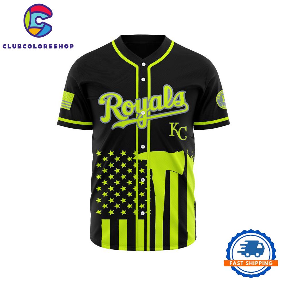 MLB Kansas City Royals Special Firefighter Design Baseball Jersey