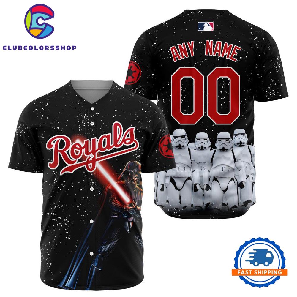 MLB Kansas City Royals Special Star Wars Design Baseball Jersey