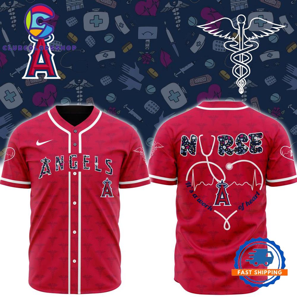 MLB Los Angeles Angels Happy International Nurses Day Baseball Jersey