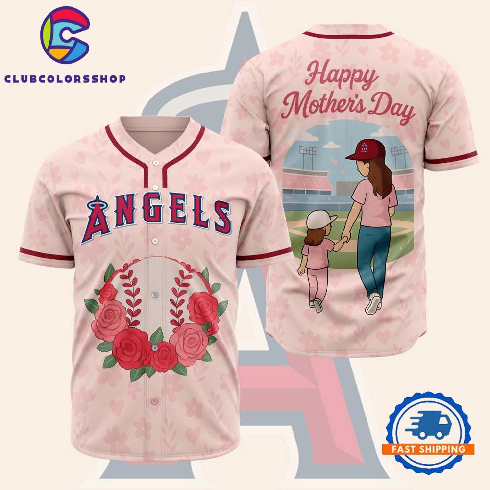 MLB Los Angeles Angels Happy Mother’s Day Baseball Jersey