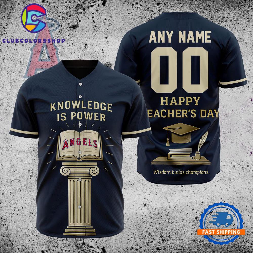 MLB Los Angeles Angels Happy Teacher’s Day Baseball Jersey