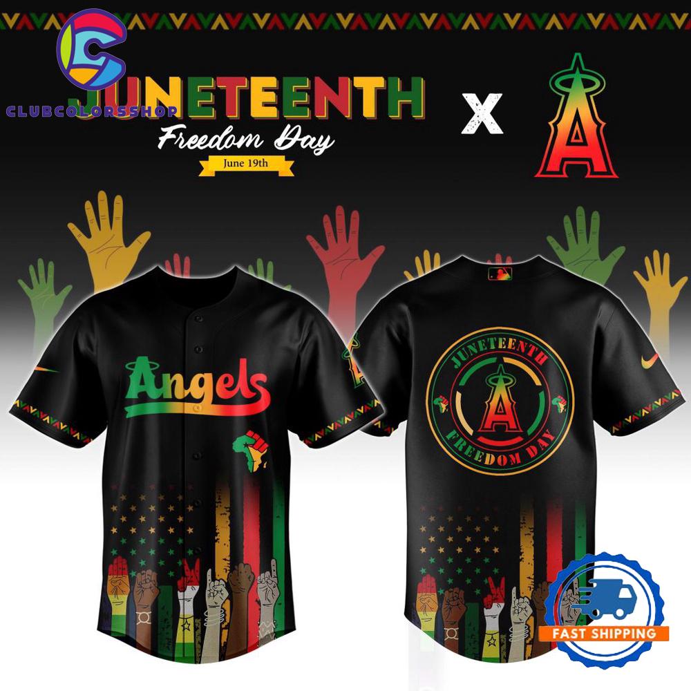 MLB Los Angeles Angels Juneteenth Freedom Day Baseball Jersey