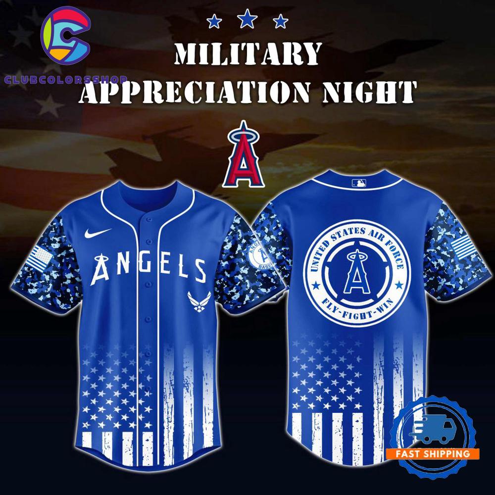 MLB Los Angeles Angels US Air Force Military Appreciation Baseball Jersey