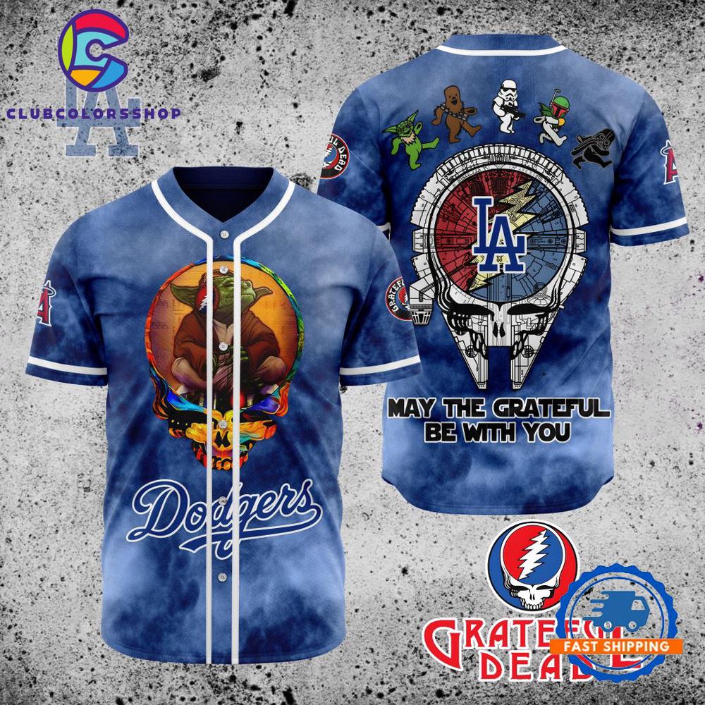 MLB Los Angeles Dodgers Grateful Dead Baseball Jersey