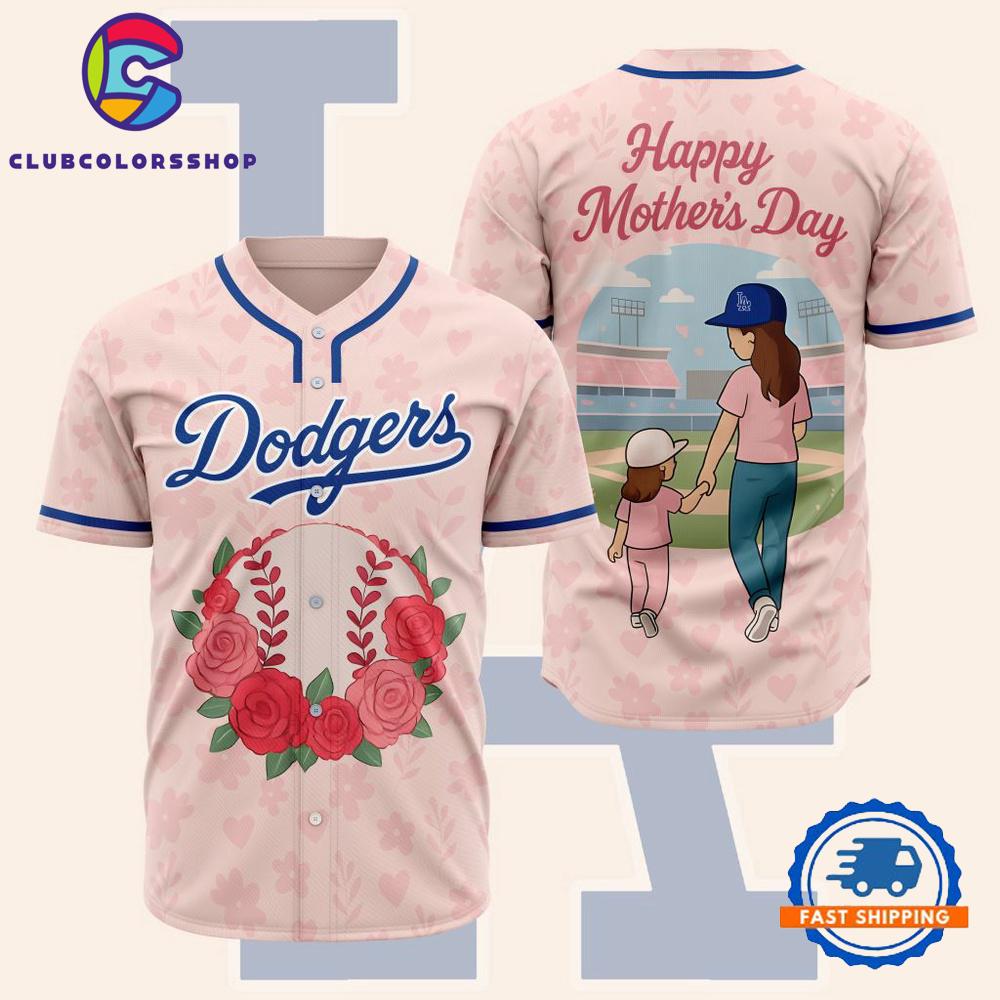 MLB Los Angeles Dodgers Happy Mother’s Day Baseball Jersey