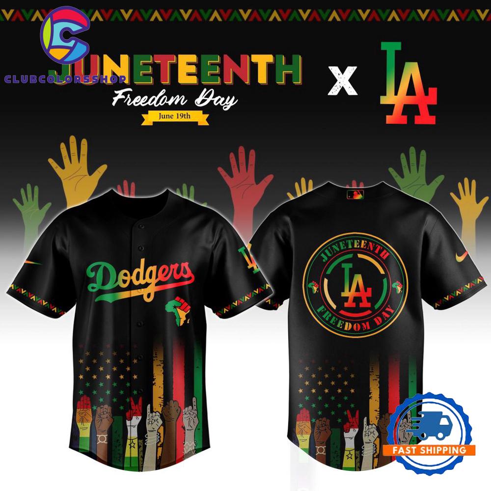MLB Los Angeles Dodgers Juneteenth Freedom Day Baseball Jersey