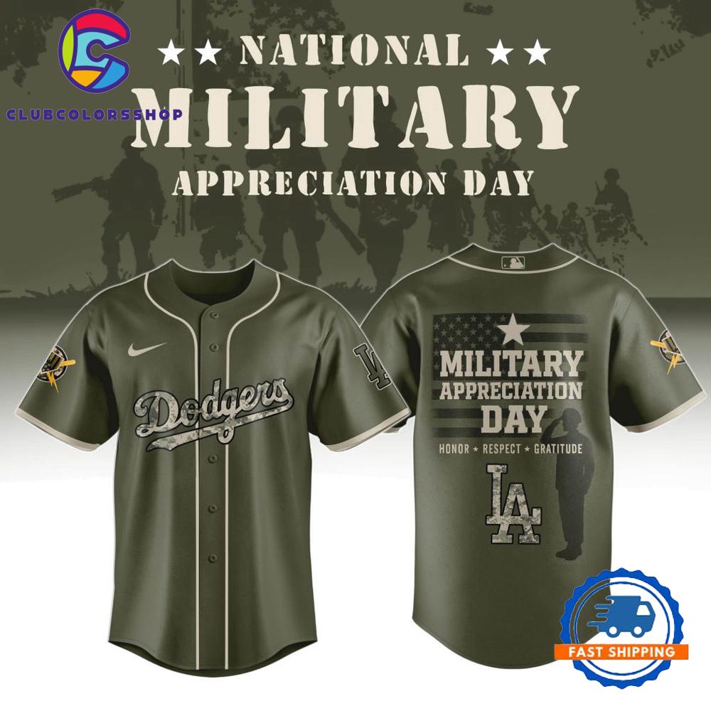 MLB Los Angeles Dodgers Military Appreciation Day New Design Baseball Jersey