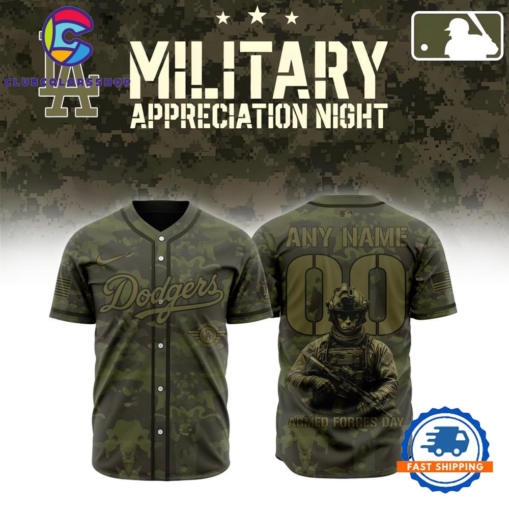 MLB Los Angeles Dodgers Military Appreciation Month Baseball Jersey