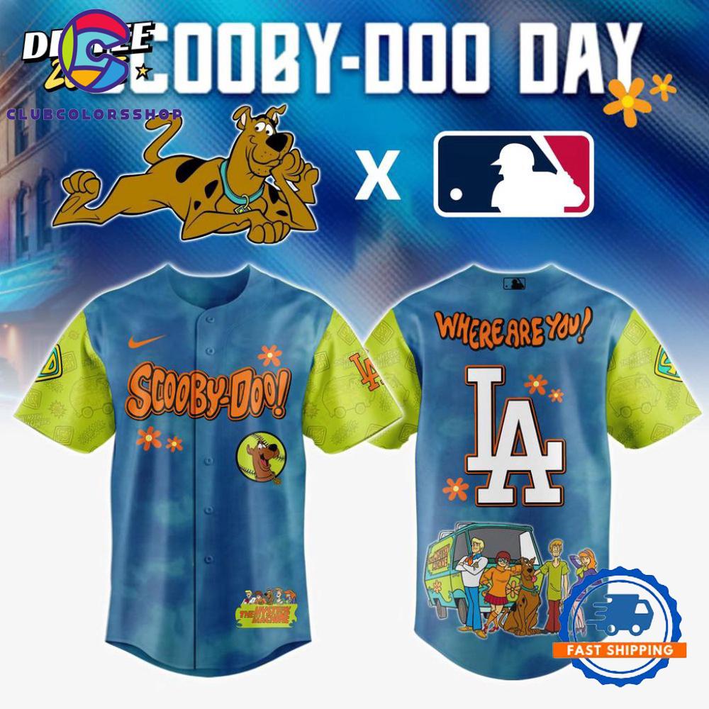 MLB Los Angeles Dodgers Scooby-Doo Baseball Jersey