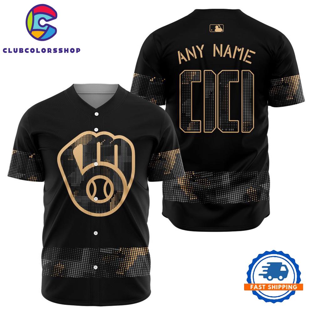 MLB Milwaukee Brewers Armed Forces Day Design Baseball Jersey