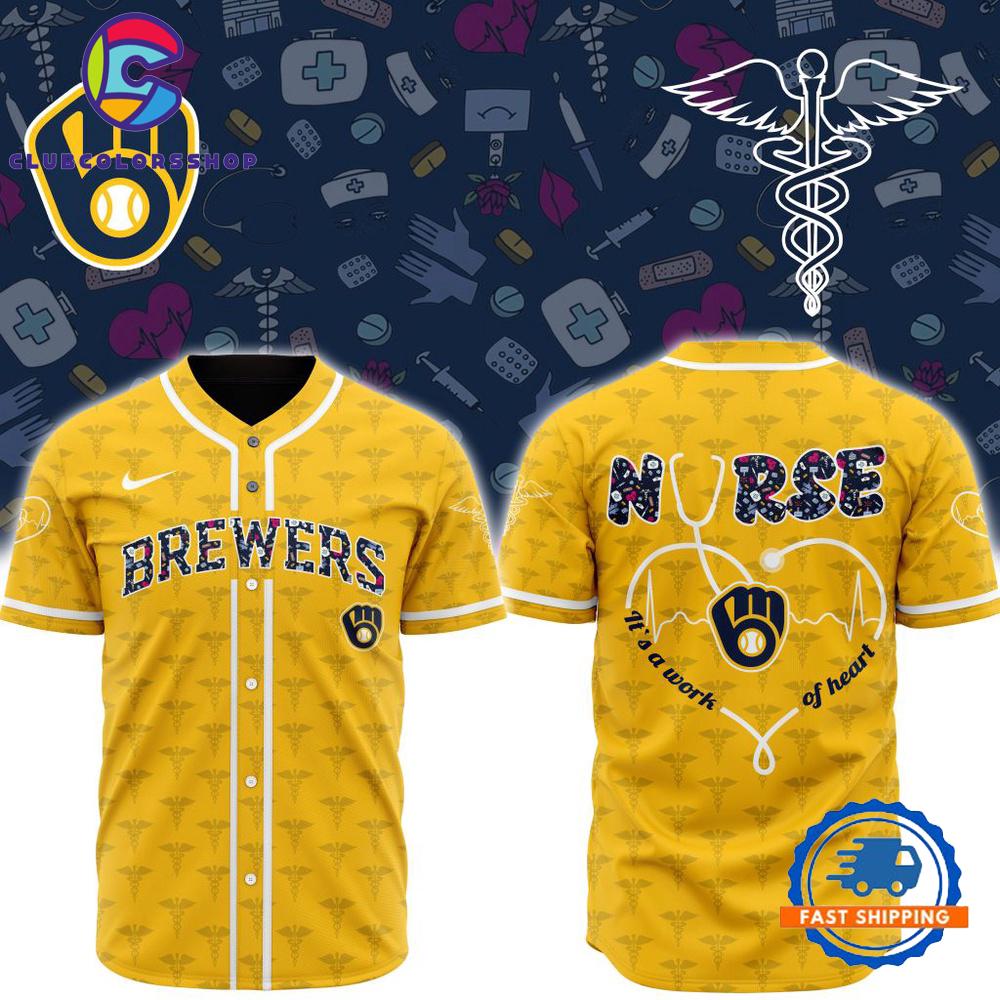 MLB Milwaukee Brewers Happy International Nurses Day Baseball Jersey
