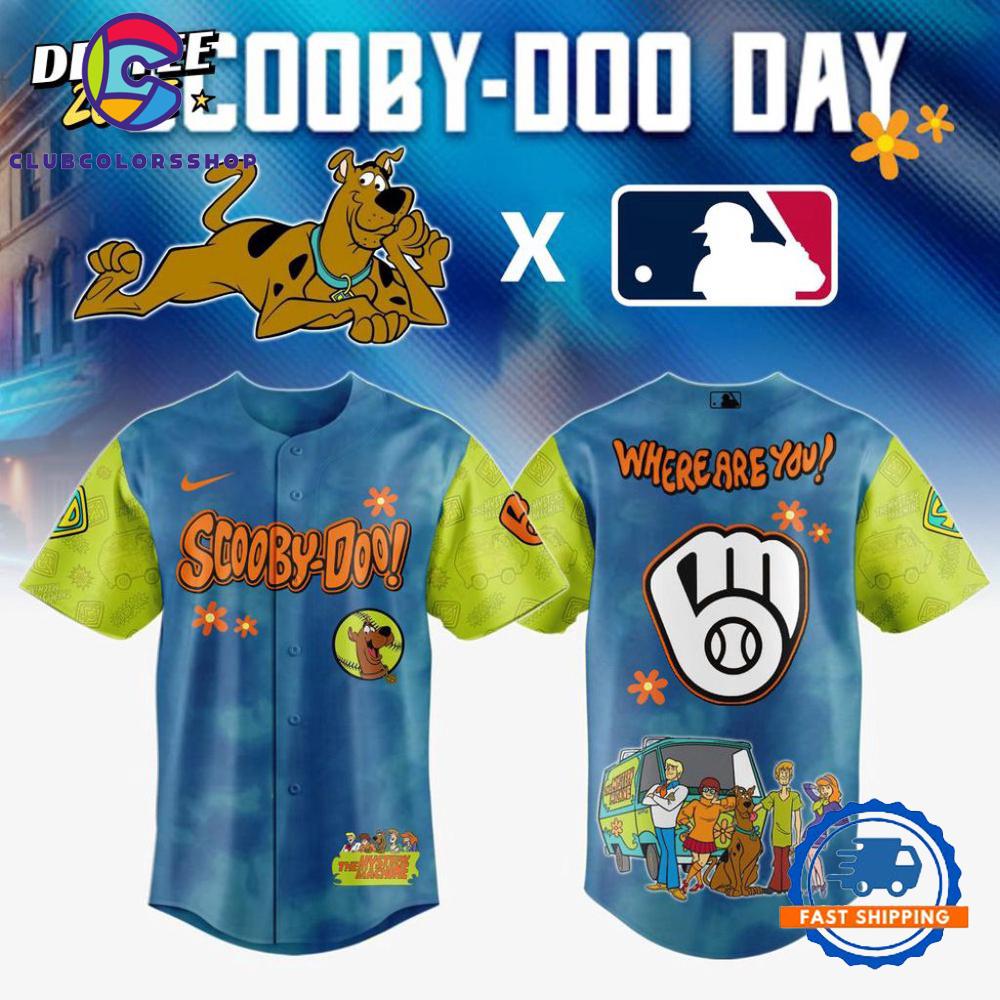 MLB Milwaukee Brewers Scooby-Doo Baseball Jersey