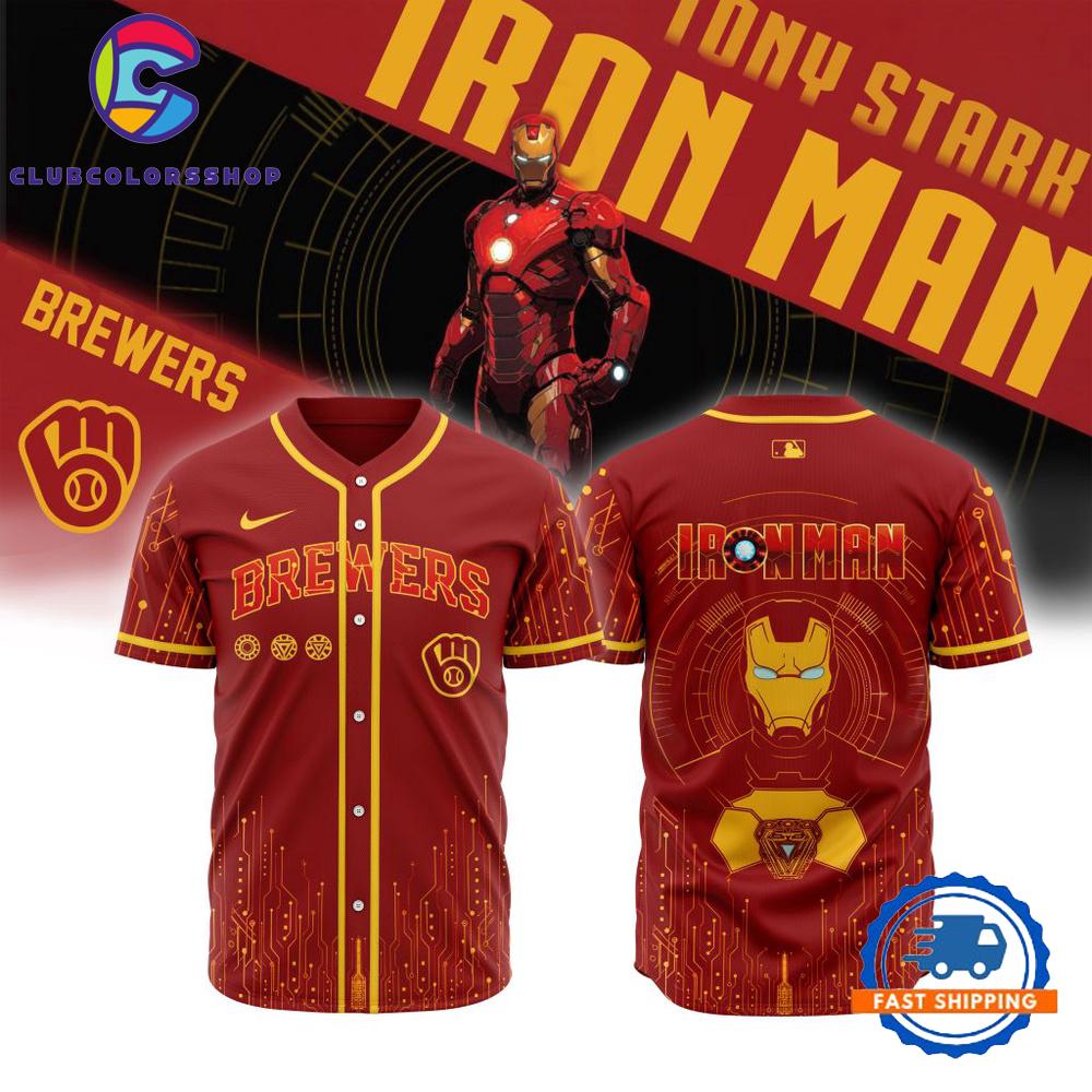 MLB Milwaukee Brewers x Iron Man Baseball Jersey